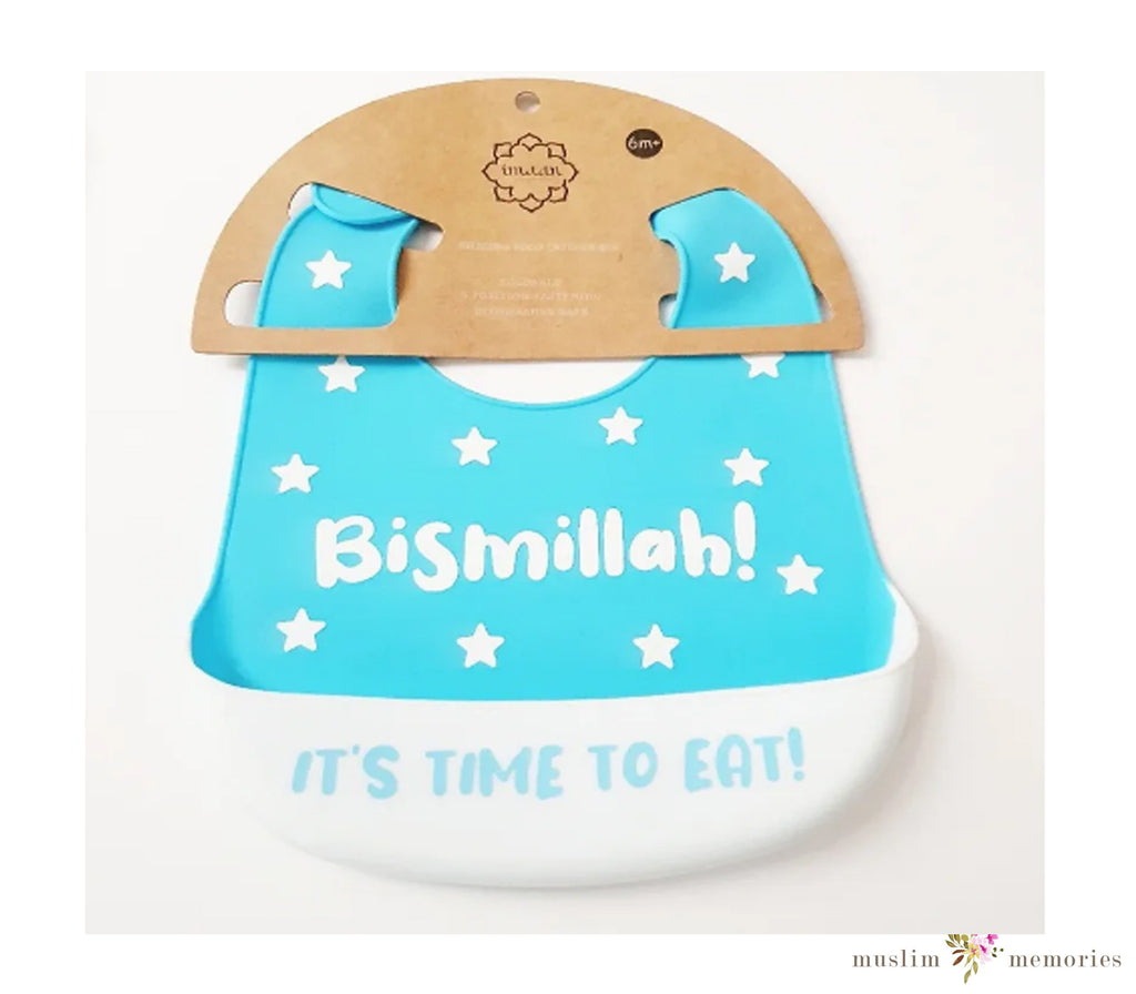Bismillah Reusable Silicone Baby Bib Muslim Memories