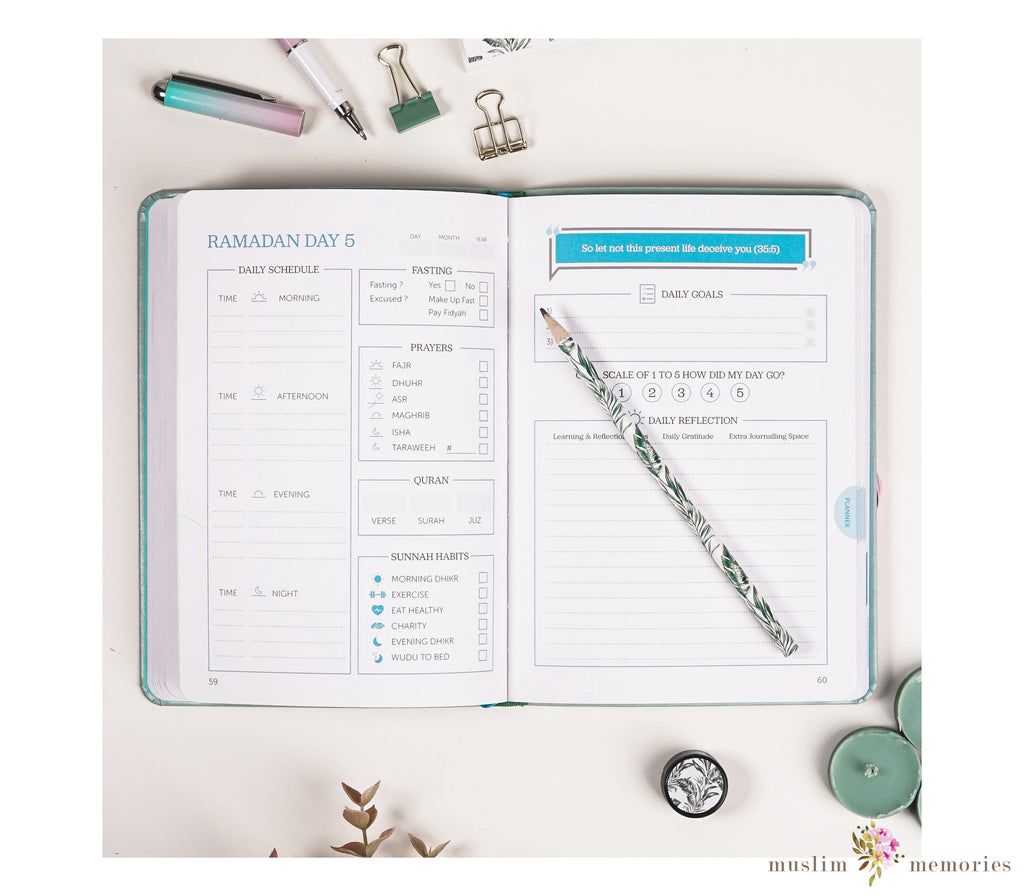 Rose of Faith Edition Ramadan Legacy Planner Muslim Memories