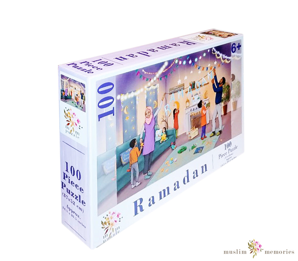 Ramadan Mubarak Islamic Children's Puzzle 100 Piece Set Muslim Memories
