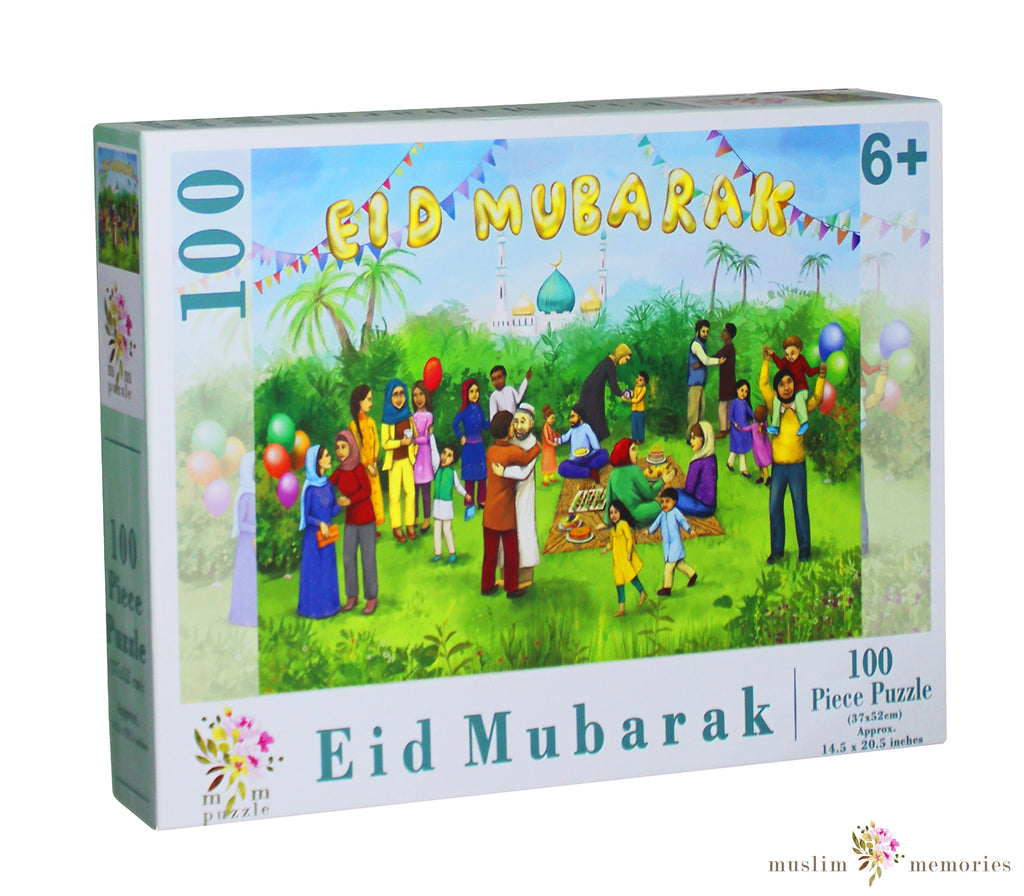 Ramadan and Eid Gift 100 Piece Puzzle For Children Muslim Memories