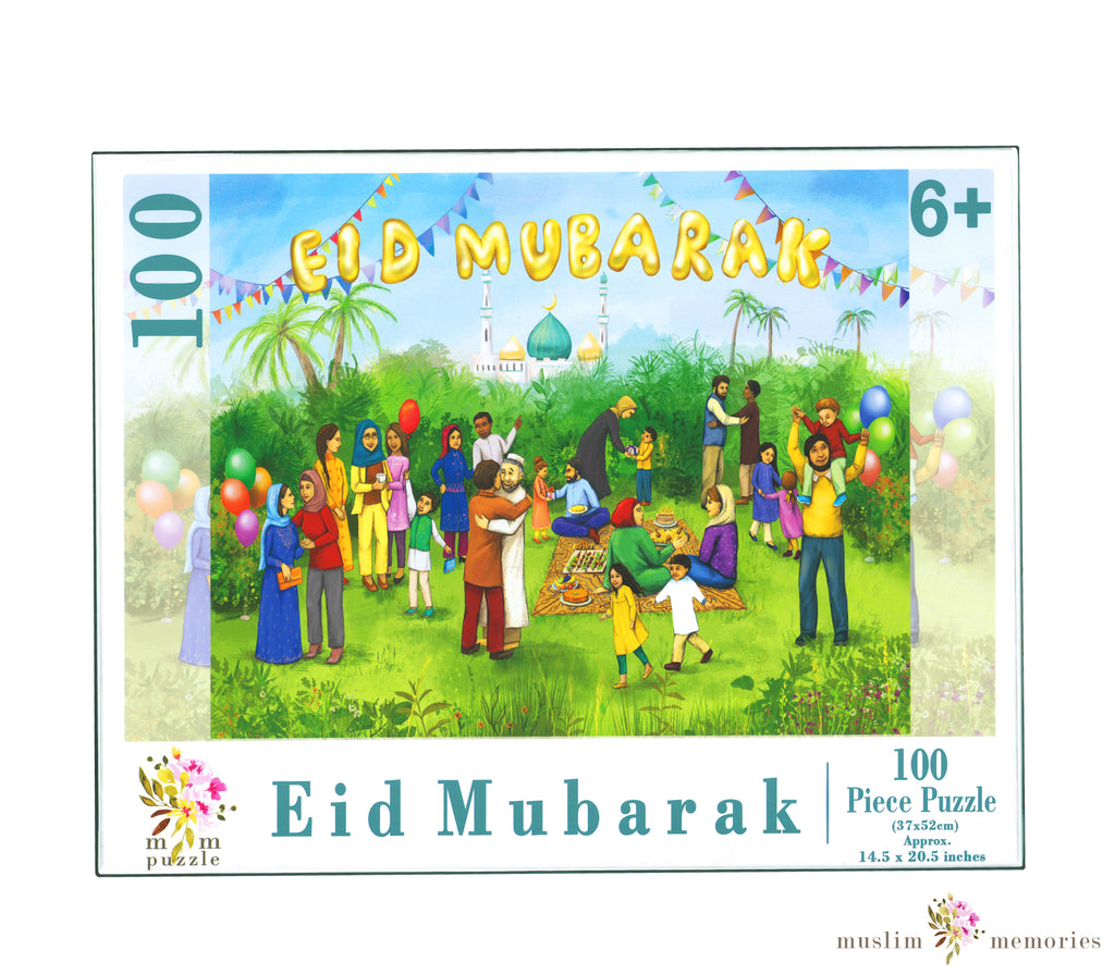 Ramadan and Eid Gift 100 Piece Puzzle For Children Muslim Memories