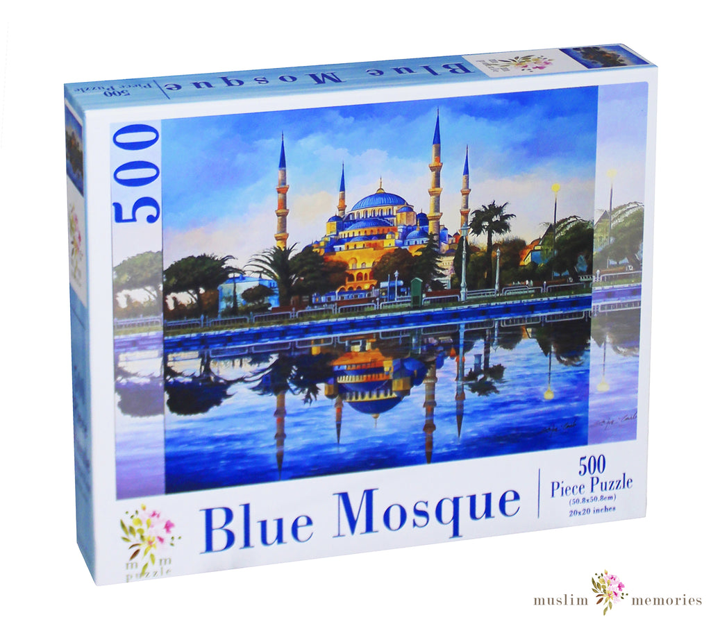 Islamic Puzzle of The Blue Mosque A 500 Piece Set Muslim Memories