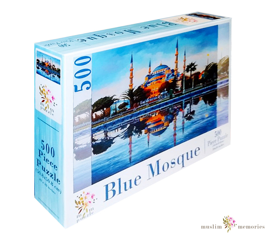 Islamic Puzzle of The Blue Mosque A 500 Piece Set Muslim Memories
