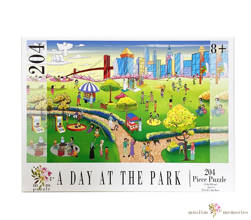 Islamic Puzzle A Perfect Day in The Park 204 Piece Set Muslim Memories