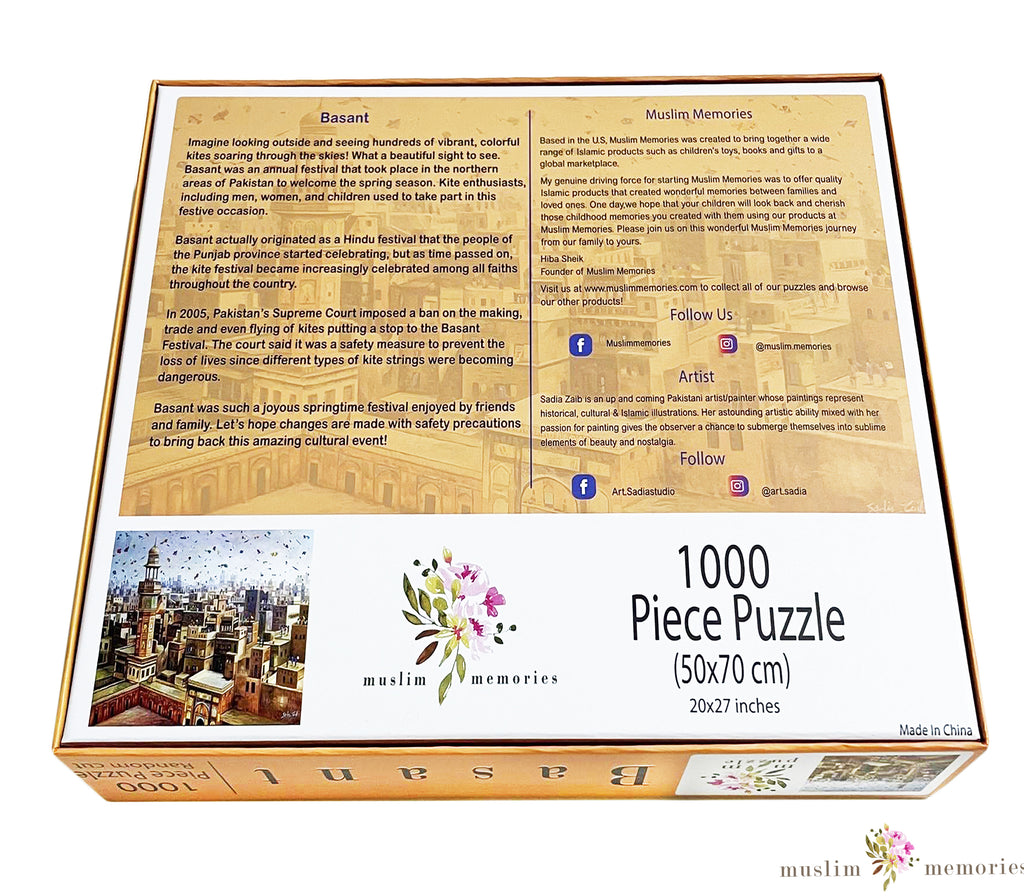 Basant Festival Jigsaw Puzzle 1000 Pieces of Colorful Fun Muslim Memories