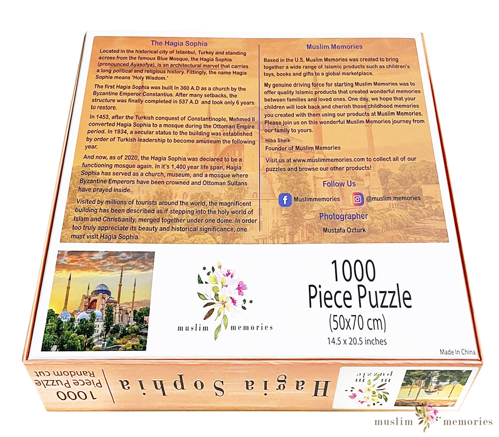 Islamic Puzzle The Magnificent Hagia Sophia A 1000 PC Set Muslim Memories