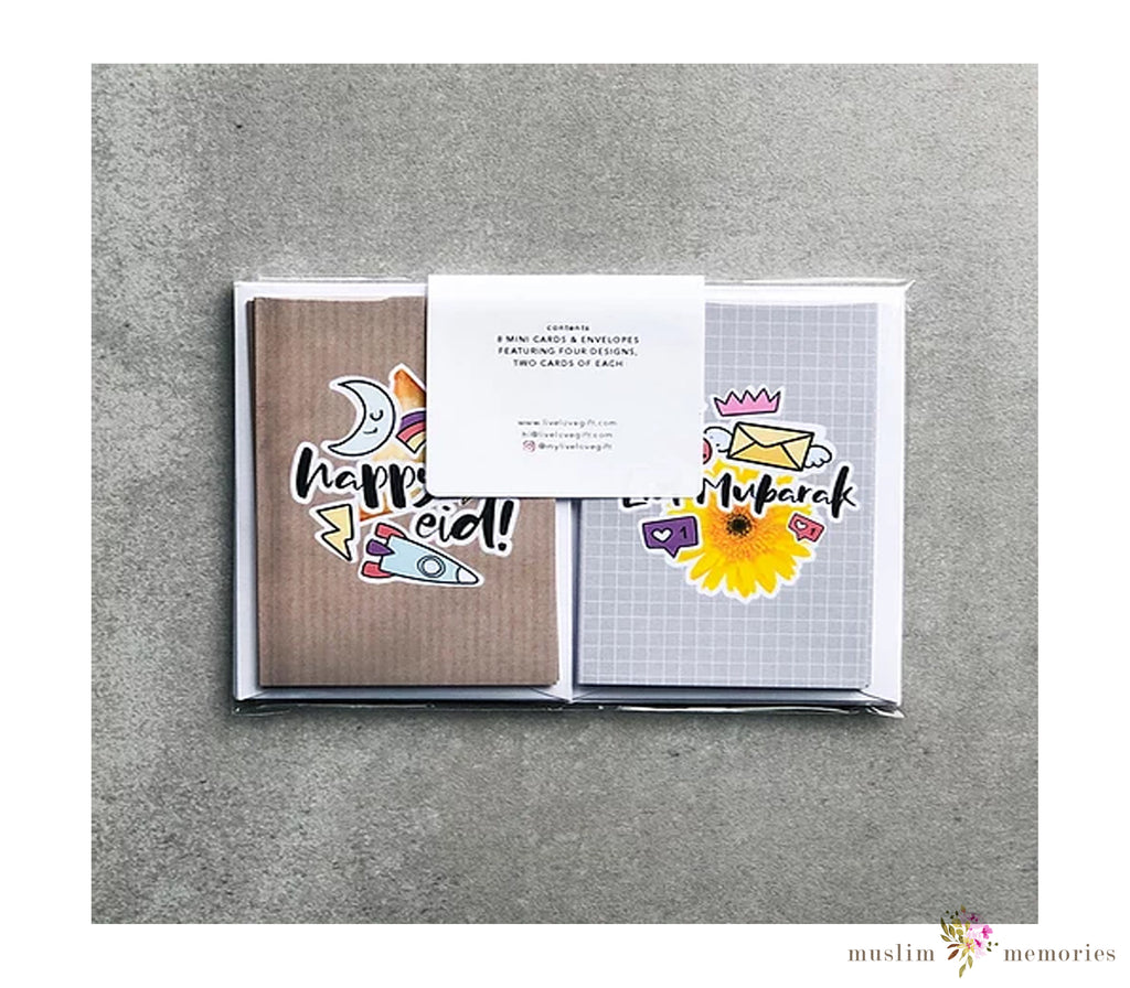 8 Doodle Bug Eid Cards Multipack Muslim Memories