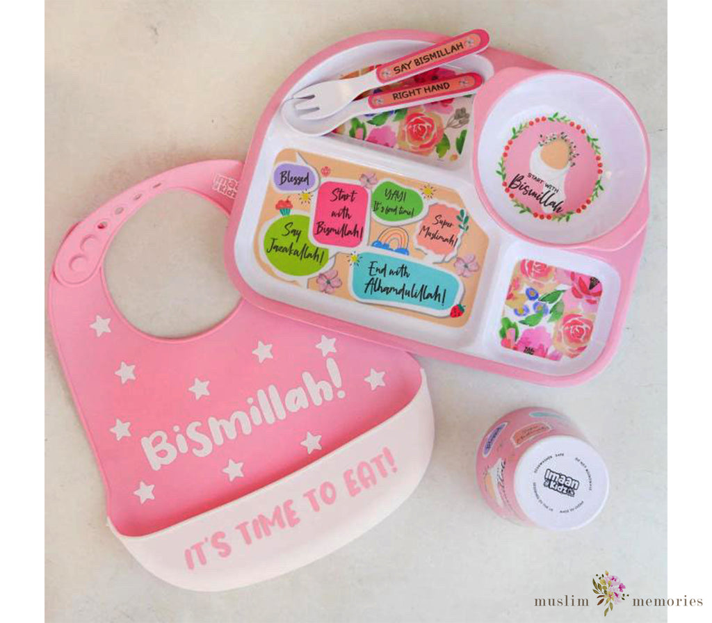 Muslim Girl Kids Tableware Gift Set Imaan Kidz