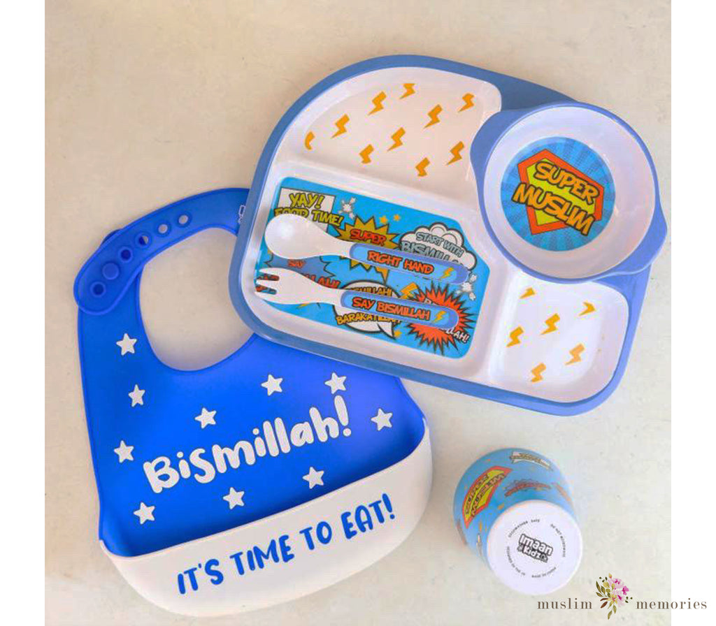 Super Muslim Kids Tableware Gift Set Imaan Kidz