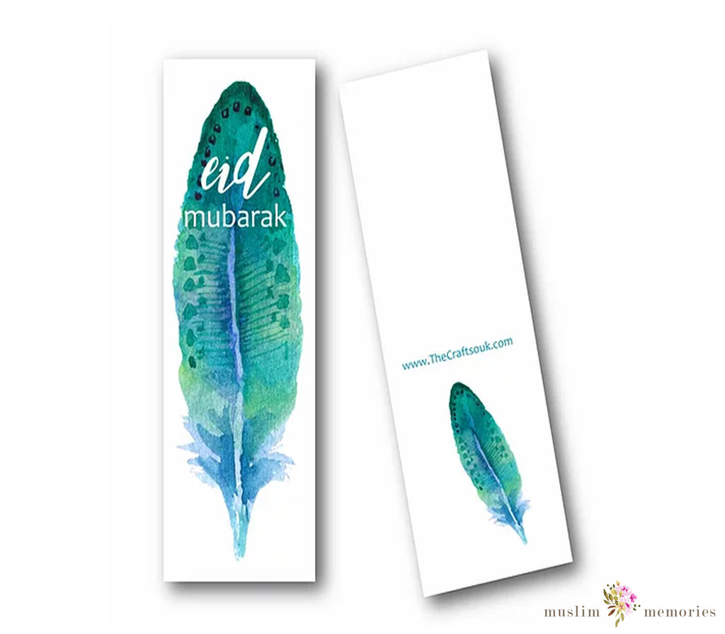 Eid Feather Bookmarks Muslim Memories