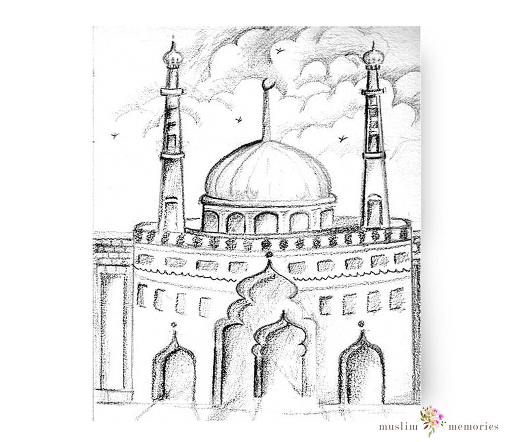 Islamic Colouring Book Muslim Memories