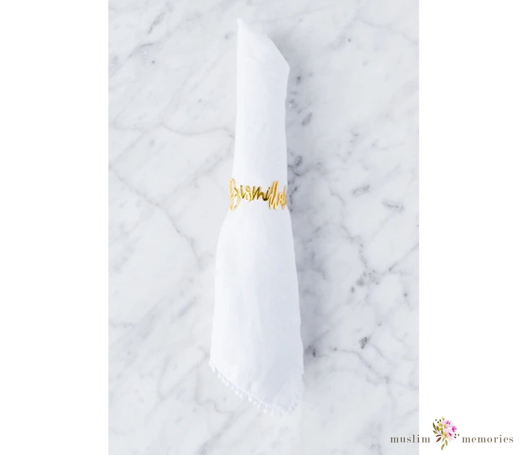 Bismillah Napkin Rings Ramadan Decor Muslim Memories