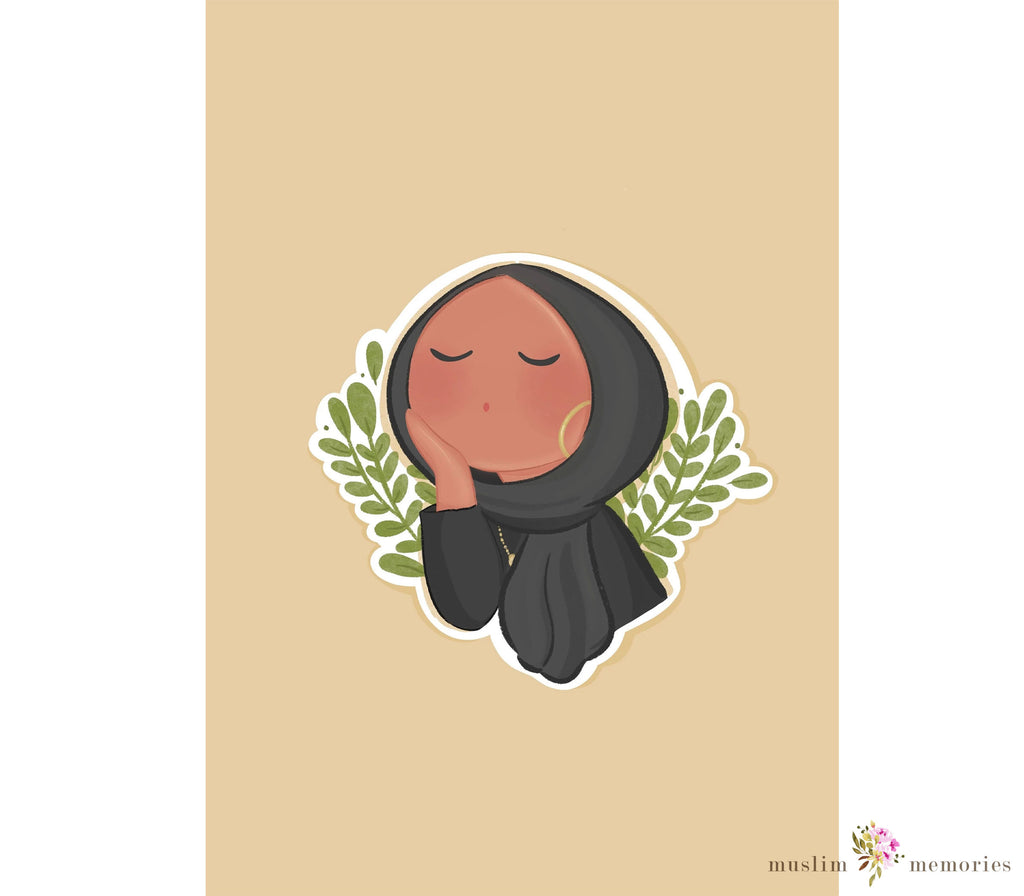 Islamic Sticker Set Featuring Hijabi's Muslim Memories