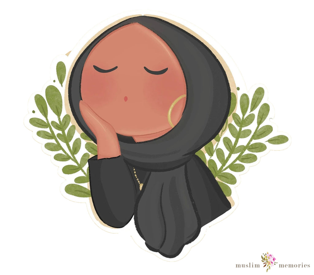 Islamic Sticker Set Featuring Hijabi's Muslim Memories