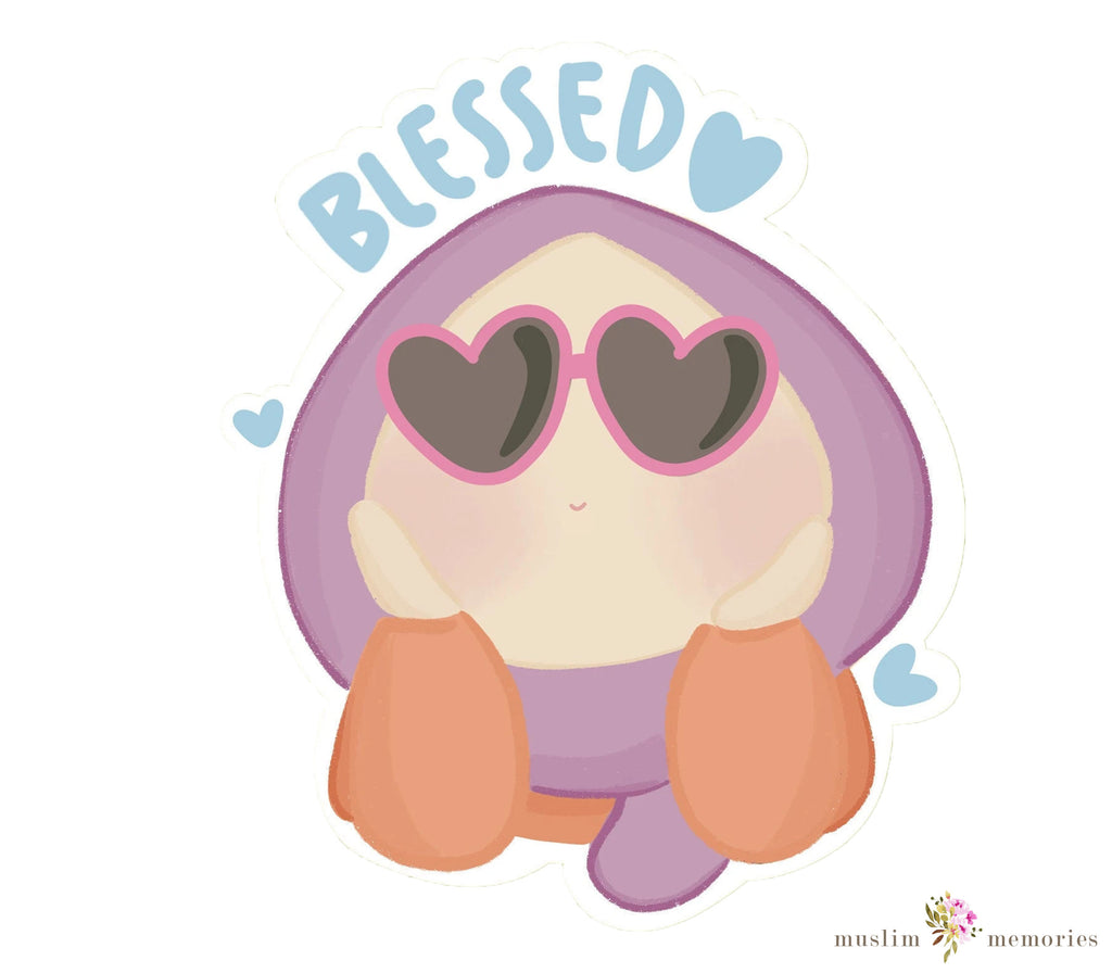 Islamic Sticker Set Featuring Hijabi's Muslim Memories