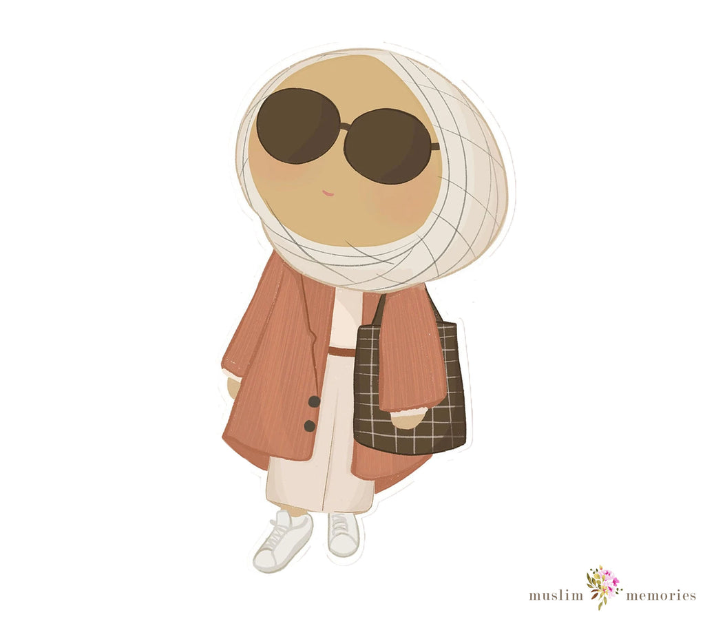 Islamic Sticker Set Featuring Hijabi's Muslim Memories