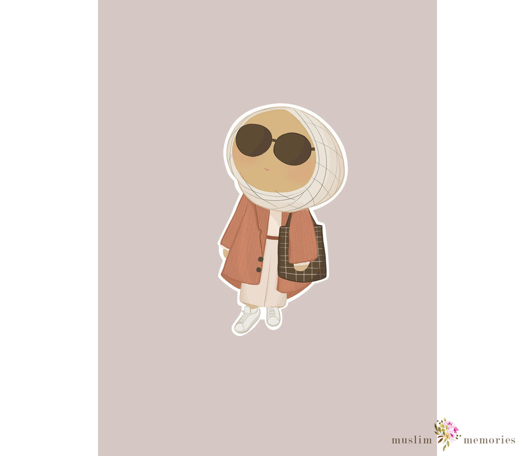 Islamic Sticker Set Featuring Hijabi's Muslim Memories