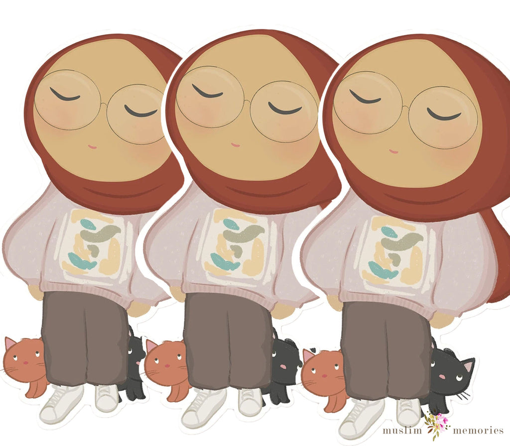 Islamic Sticker Set Featuring Hijabi's Muslim Memories