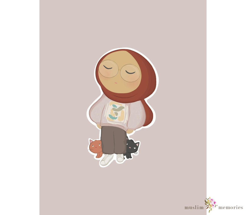 Islamic Sticker Set Featuring Hijabi's Muslim Memories