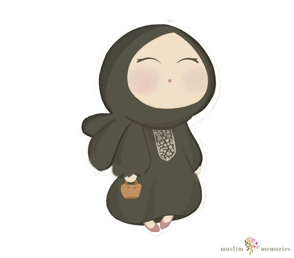 Islamic Sticker Set Featuring Hijabi's Muslim Memories