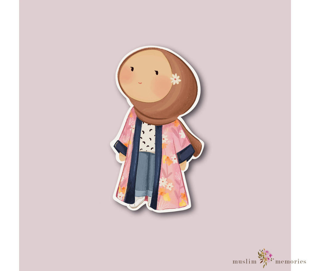 Islamic Sticker Set Featuring Hijabi's Muslim Memories