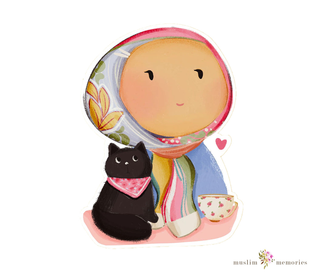 Islamic Sticker Set Featuring Hijabi's Muslim Memories