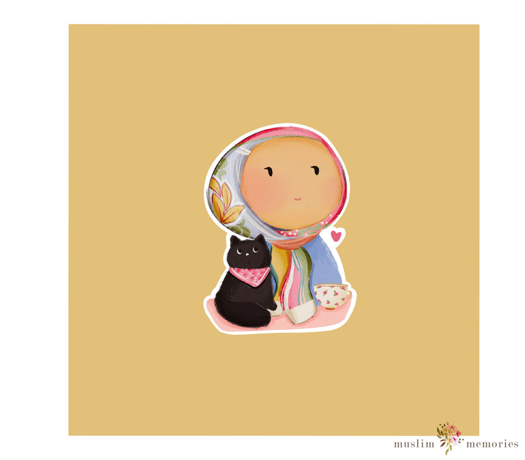 Islamic Sticker Set Featuring Hijabi's Muslim Memories