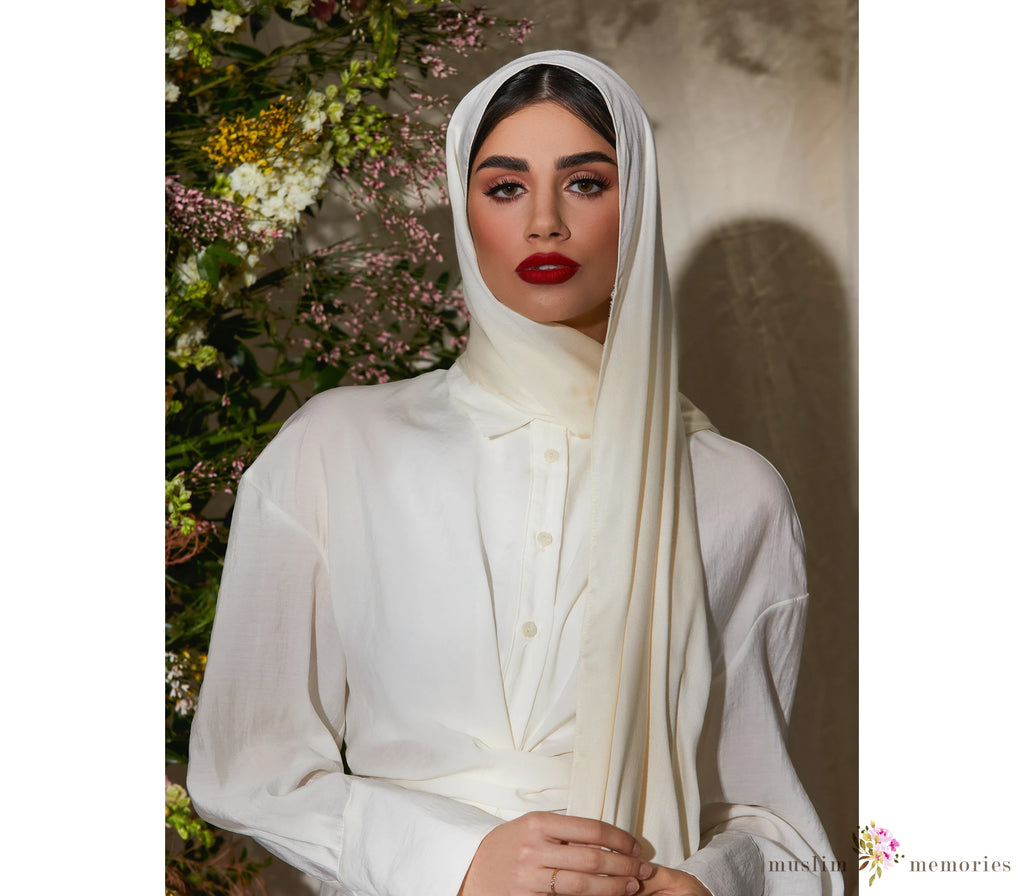 CHANTILLY Satin Modal Hijab Muslim Memories