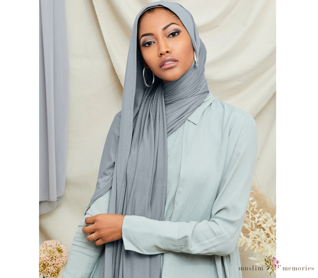 FADED DENIM Premium Jersey Hijab Muslim Memories