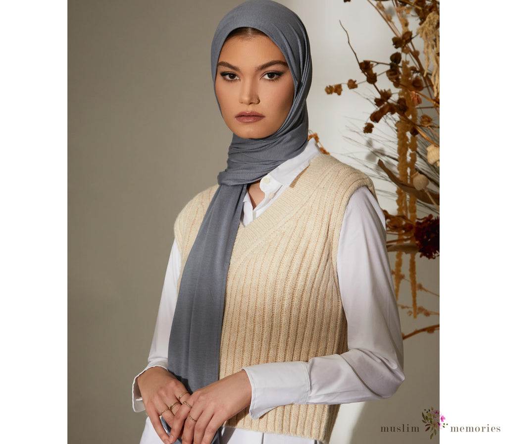 FADED DENIM Premium Jersey Hijab Muslim Memories
