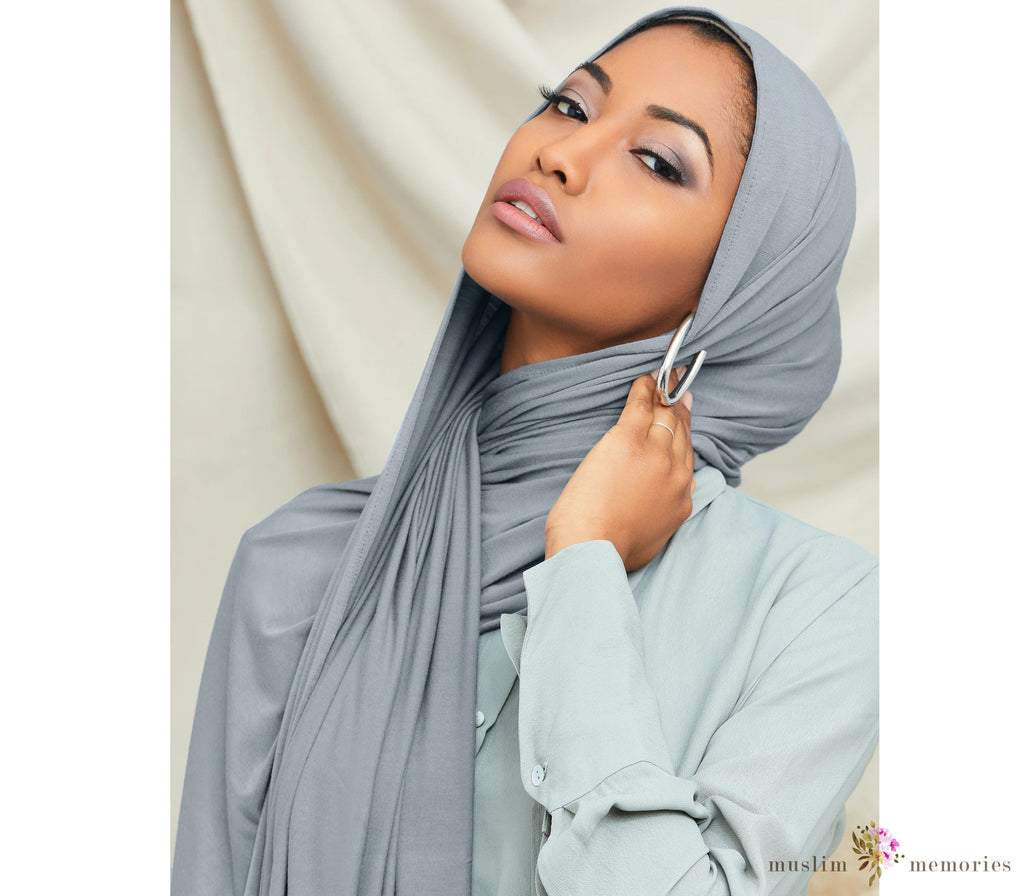 FADED DENIM Premium Jersey Hijab Muslim Memories