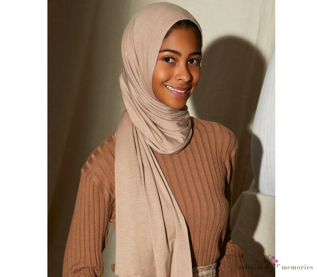 Kids' Effortless (Pre-Sewn) FAWN Hijab Muslim Memories