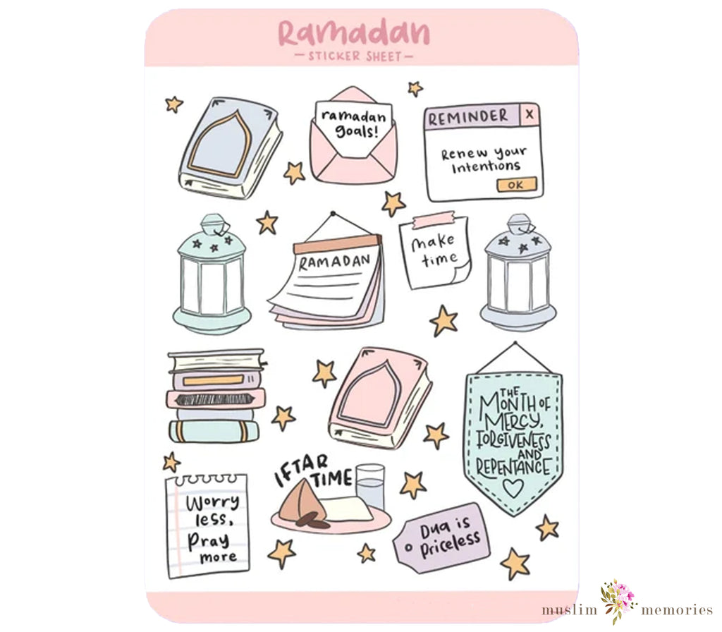 Ramadan Planner Vinyl Sticker Set Muslim Memories