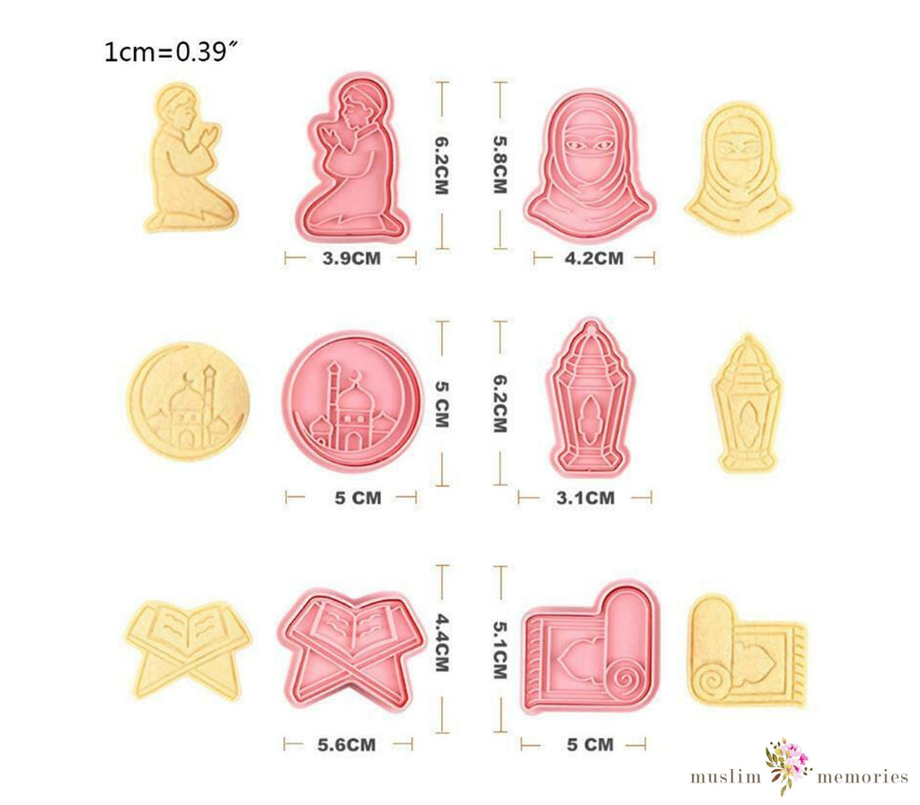 Islamic Cookie Cutters Set (Style 3) Muslim Memories