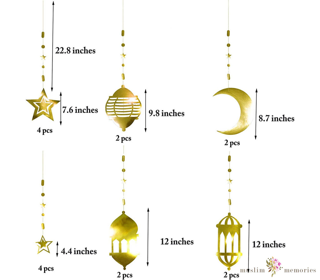 Shining-Gold-Star-Moon-Lantern-Ramadan-Eid-Garland Muslim-Memories