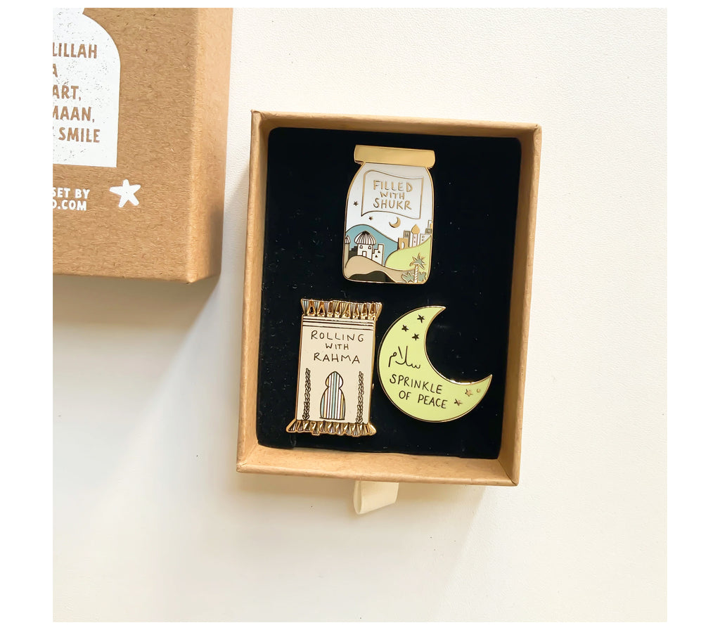 My1stMasjid Enamel Pin Gift Set Muslim Memories