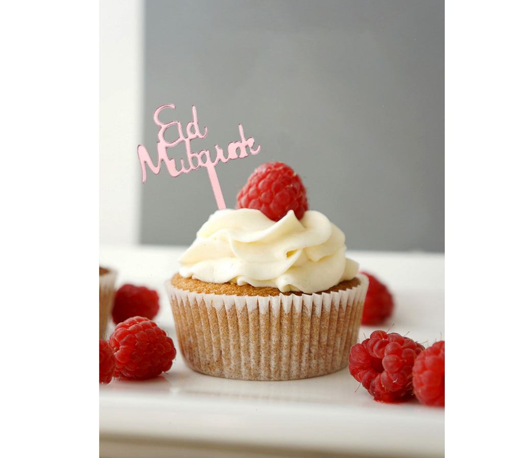 Eid Mubarak Acrylic Cupcake Toppers Muslim Memories