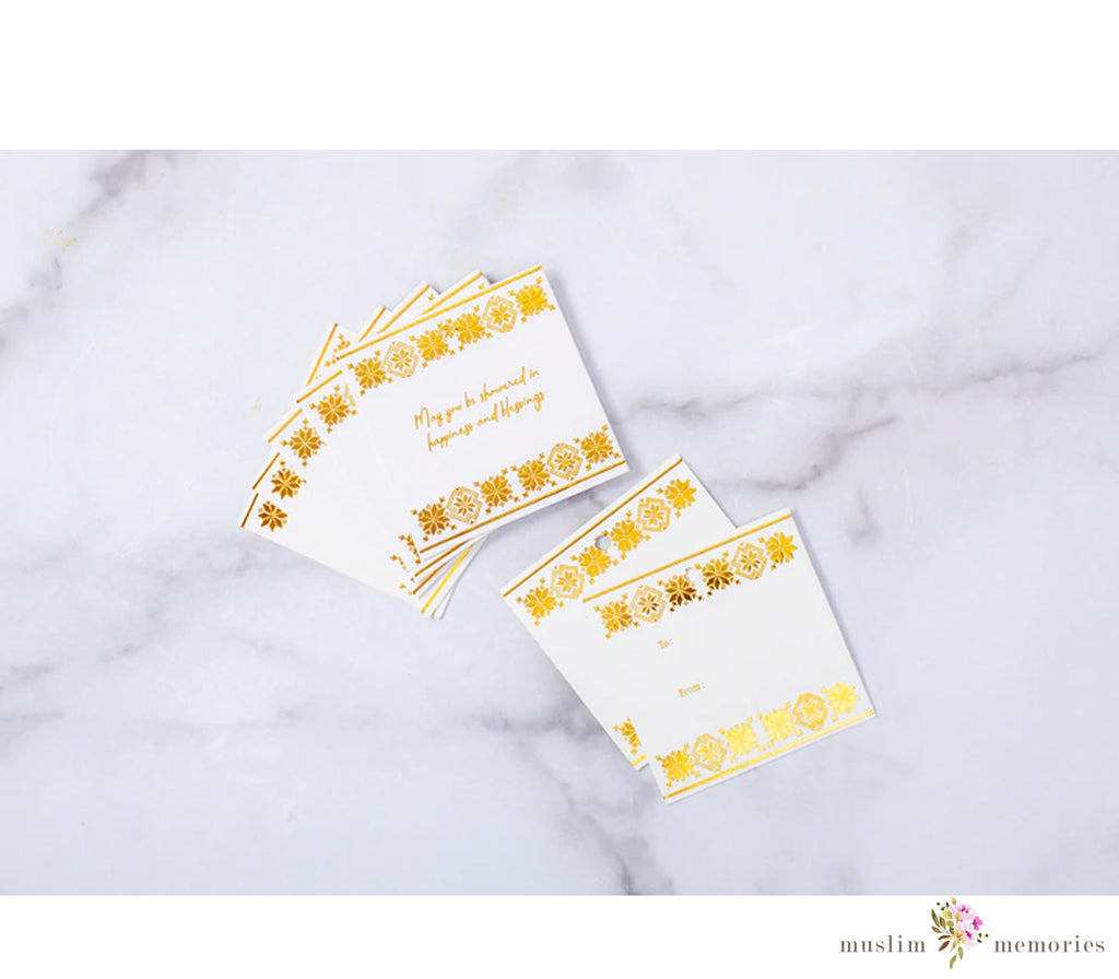 Tatreez Celebration Gift Tags (Set of 12) Amasi Decor