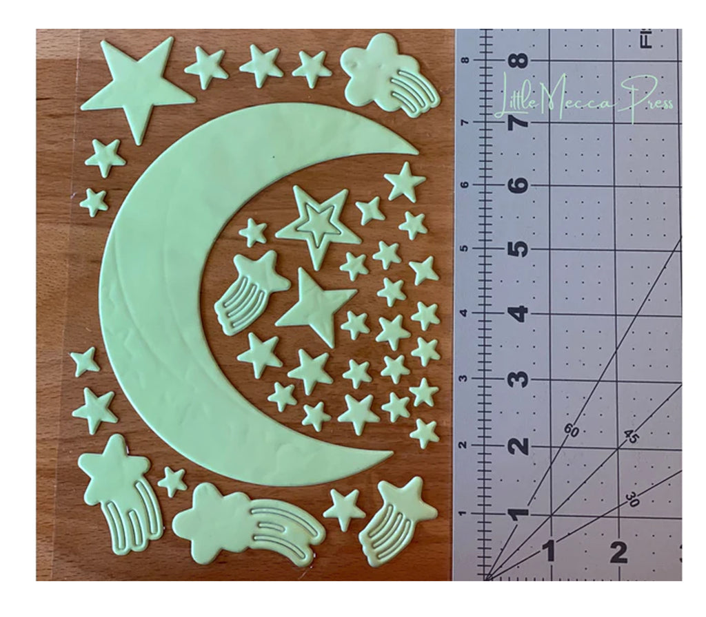 Islamic Decor Glow In The Dark Islamic Poem Sticker Set of 310 Stickers LITTLE MECCA PRESS