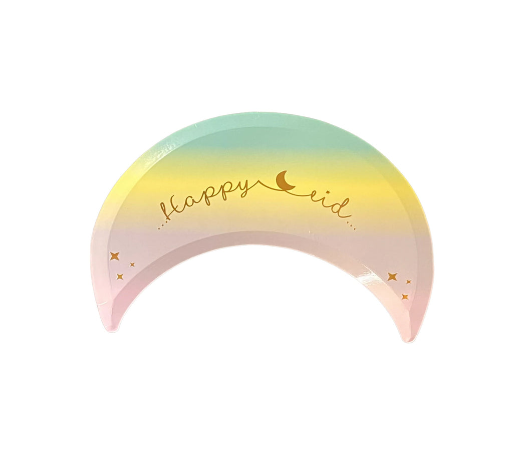 Eid Rainbow Crescent Plate Muslim Memories