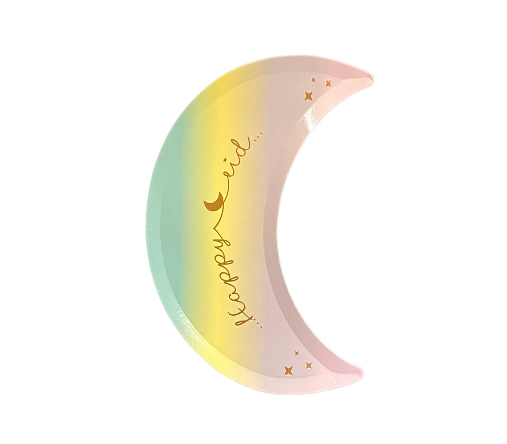 Eid Rainbow Crescent Plate Muslim Memories