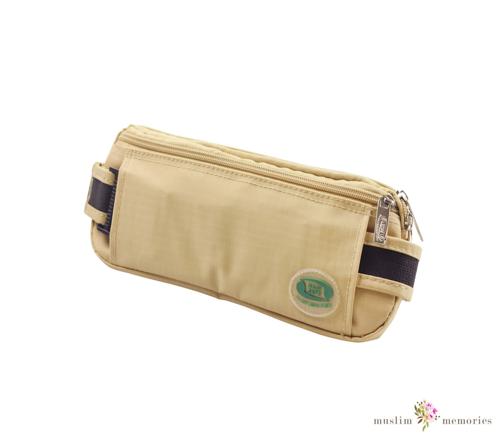 Hajj & Umrah - Anti-Theft Waist Bag & Ihram Belt (Medium) Muslim Memories