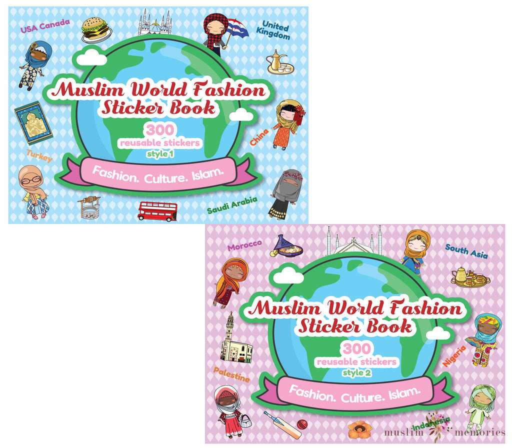 Muslim World Fashion Sticker Book Muslim Memories