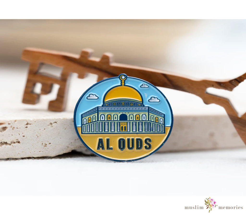 Islamic Fashion Pin Palestine Al-Quds Forever LITTLE MECCA PRESS