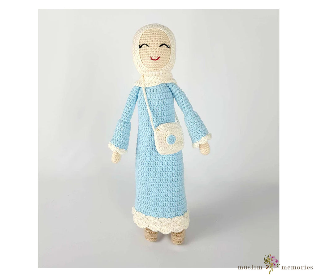 Hijab Doll with Abaya (Baby Blue) Muslim Memories