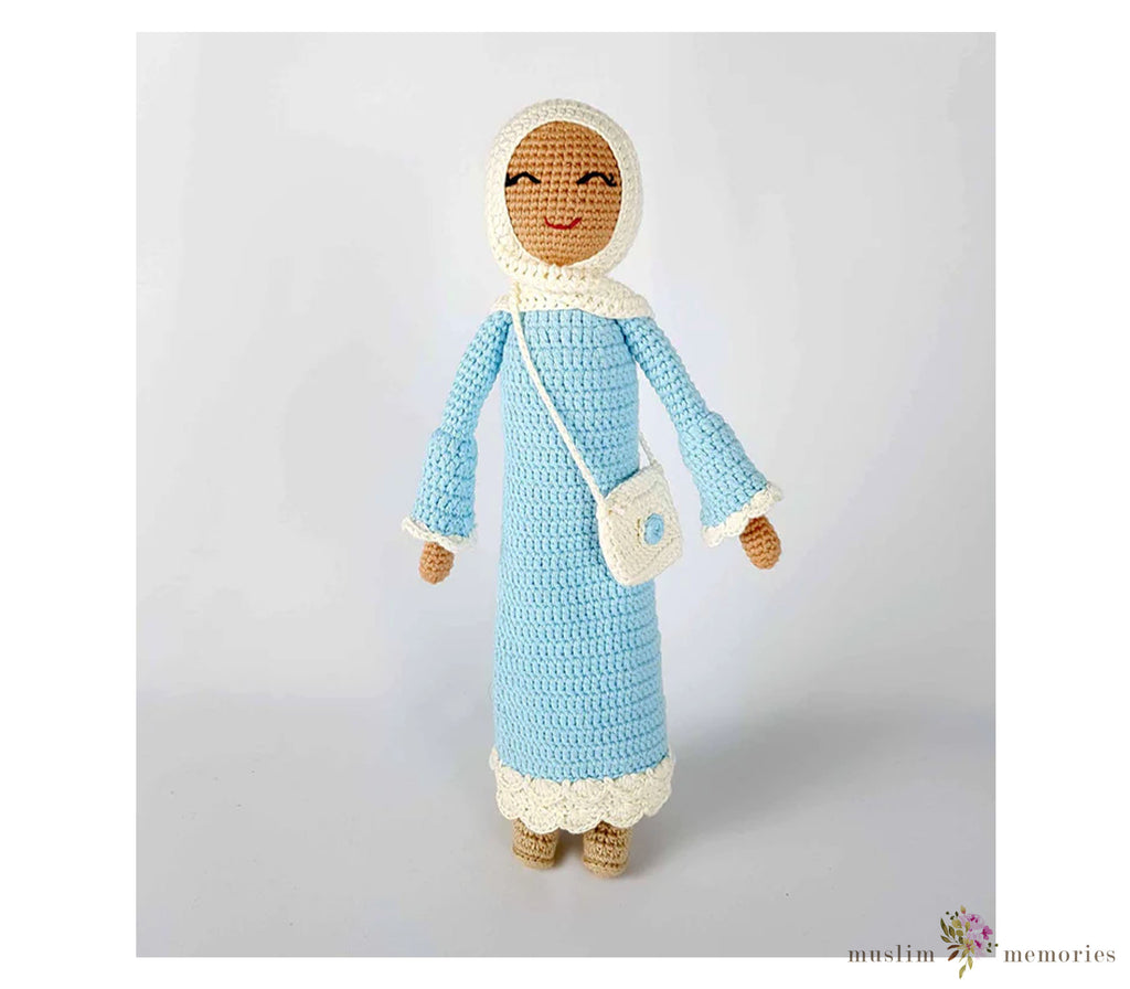 Hijab Doll with Abaya (Baby Blue) Muslim Memories