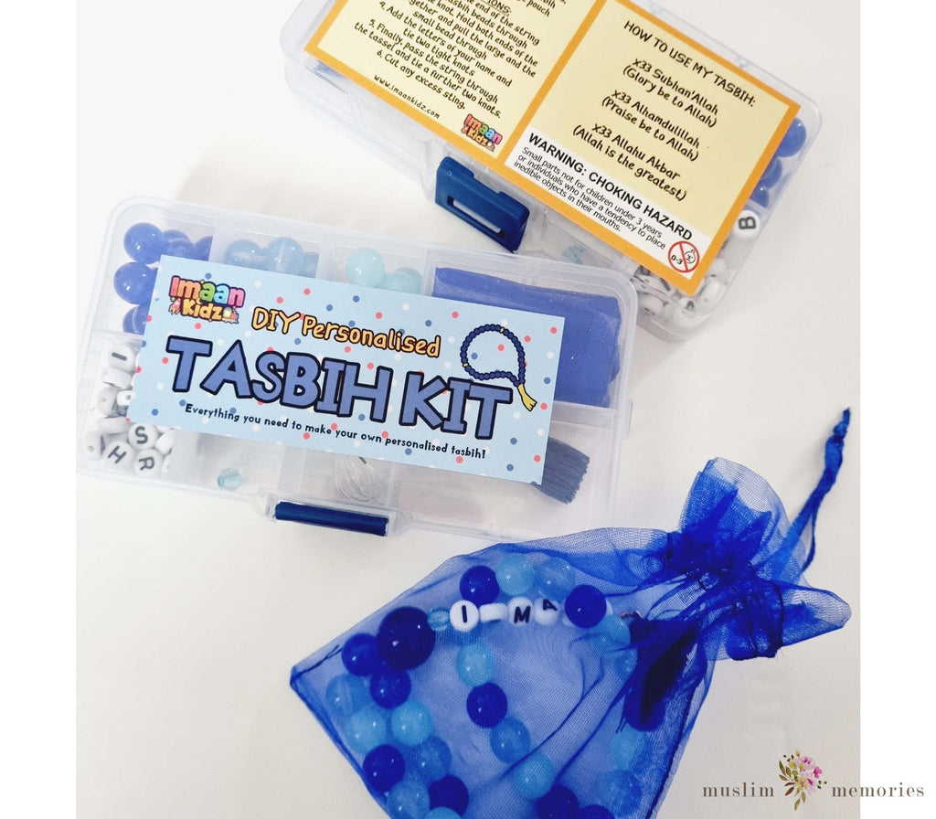 Islamic Activity Tasbih Prayer Beads Kit (Blue) Muslim Memories