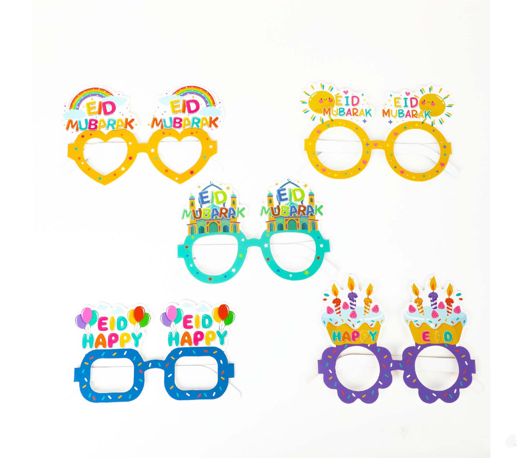 Eid-Mubarak-Party-Favor-Glasses-Set-Of-5 LITTLE-MECCA-PRESS