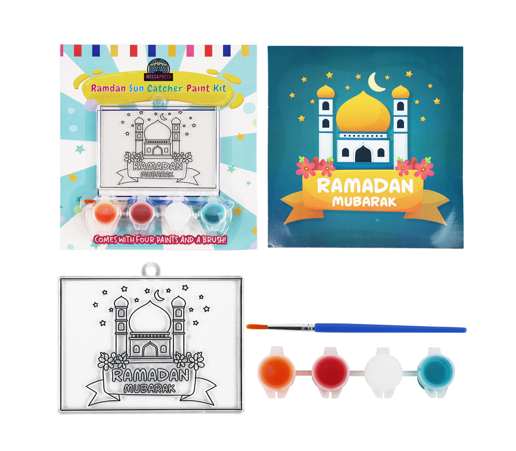 Ramadan Mubarak Stained Glass Paint Kit LITTLE MECCA PRESS