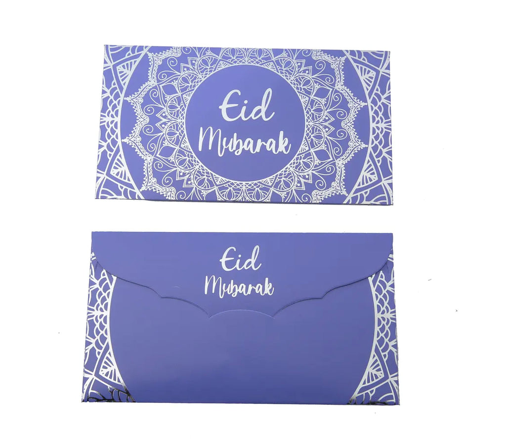 Set of 10 Eid Mubarak Paisley Money Envelopes Muslim Memories